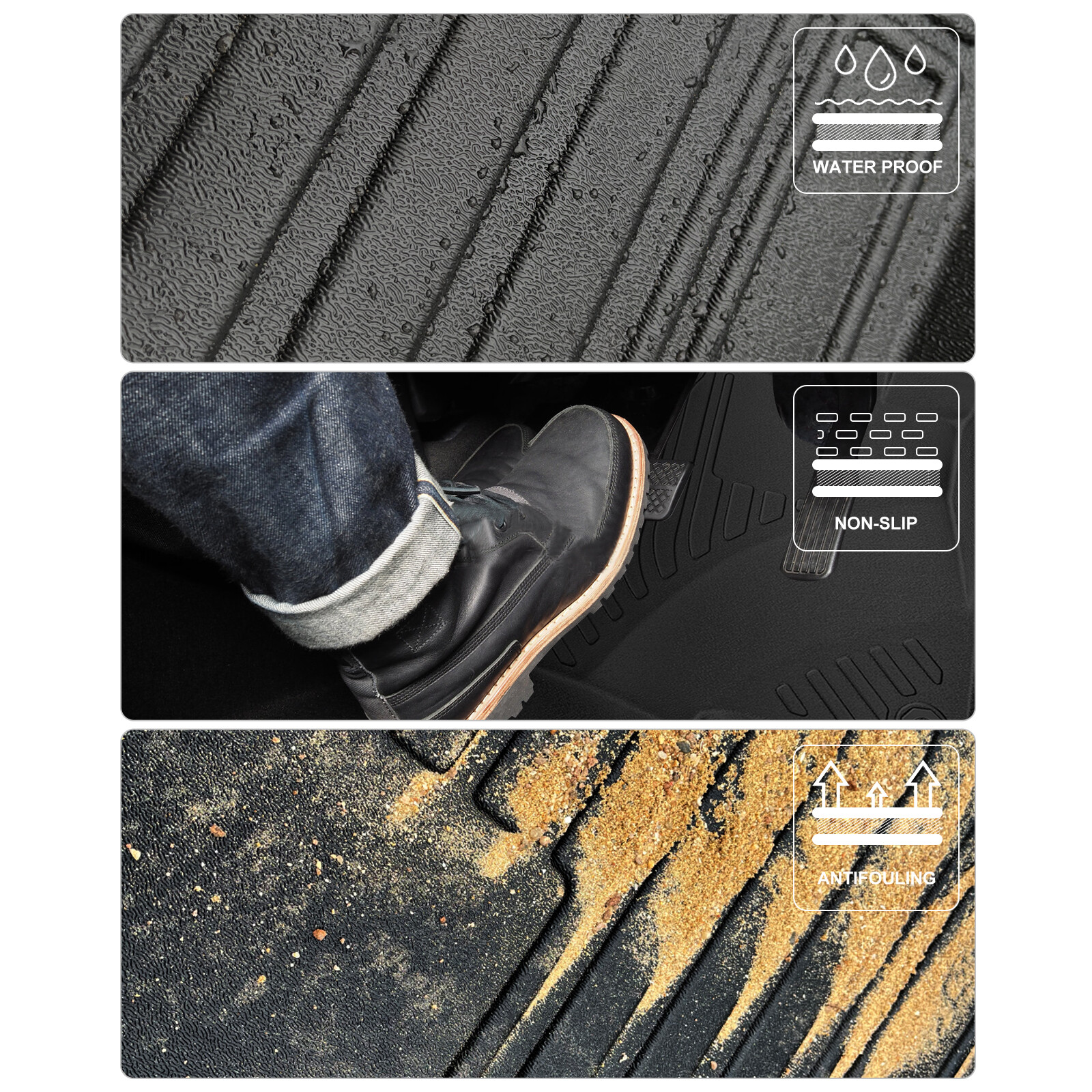 Floor Mats Cargo Liners TPE Rubber For 20172022 Honda CRV CRV All