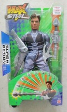 ¡NUEVA FIGURA DE ACCIÓN MATTEL 2003 MAX STEEL SWORD & BOOMERANG SLASH 12" PULGADAS! s187