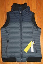 Lole Womens Brooklyn Navy Blue Winter Vest Jacket Coat M 8 10