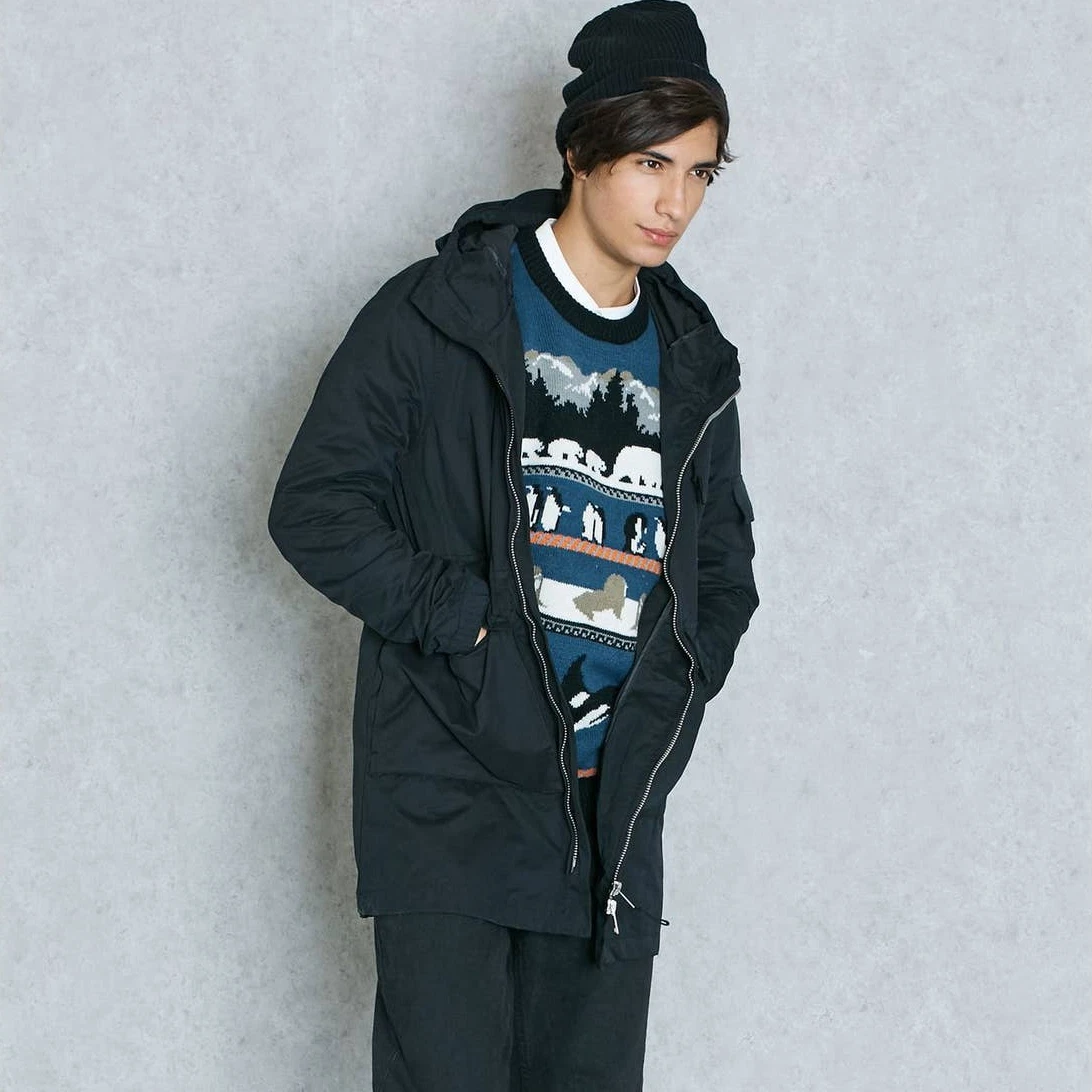 Bellfield top black parka