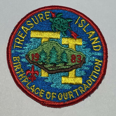Treasure Island 1983 Camp Patch Boy Scout TK2