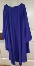 PRIEST CLERGY OFFICIANT CHASUBLE VESTMENT PURPLE UNADORNED L-XL