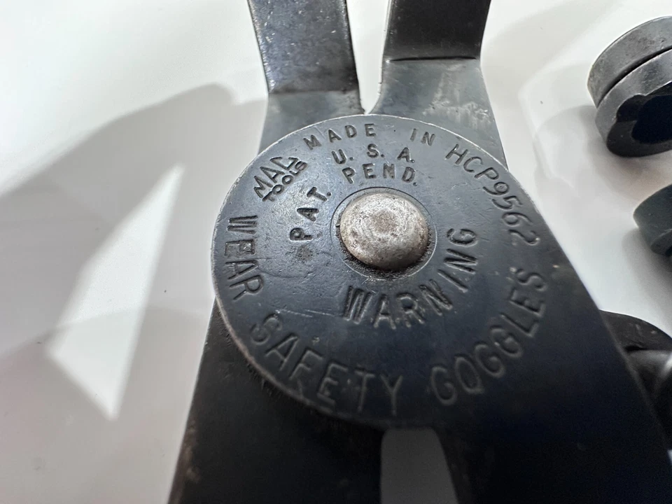 Juego de 2 alicates de abrazadera de manguera MAC Tools EE. UU., HCP9564 45° en ángulo, nariz curva HCP9562 Foto 4 de 4