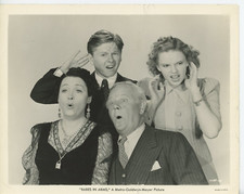 Vintage 8x10 Babes in Arms 1939 Mickey Rooney Judy Garland Charles Winninger