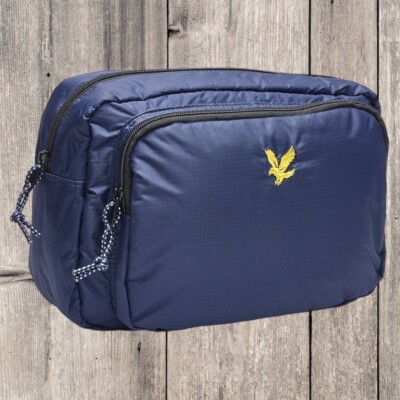 Lyle Scott Wadded Pouch Festival Essential Small Side Bag Navy