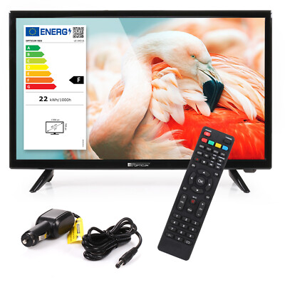 Wohnmobil Camping Fernseher LED TV 24 Zoll LCD DVB S S2 T2 C USB 12 V 230 Volt