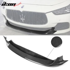 Fits 14-17 Maserati Ghibli JC Style Front Bumper Lip Spoiler Kit Carbon Fiber CF