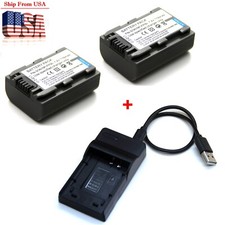 Battery /US Charger For NP-FP50 Sony DCR-DVD103 DCR-DVD105 DCR-DVD202 DCR-DVD203