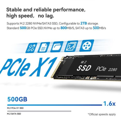 Beelink MINI S12 PRO Intel N100 mini pc RAM 16GB SSD 500GB DDR4 gaming mini pc - Picture 12 of 21
