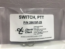 GENUINE DAVID CLARK REPLACEMENT PTT SWITCH p/n 26619P-29 fits many Headsets
