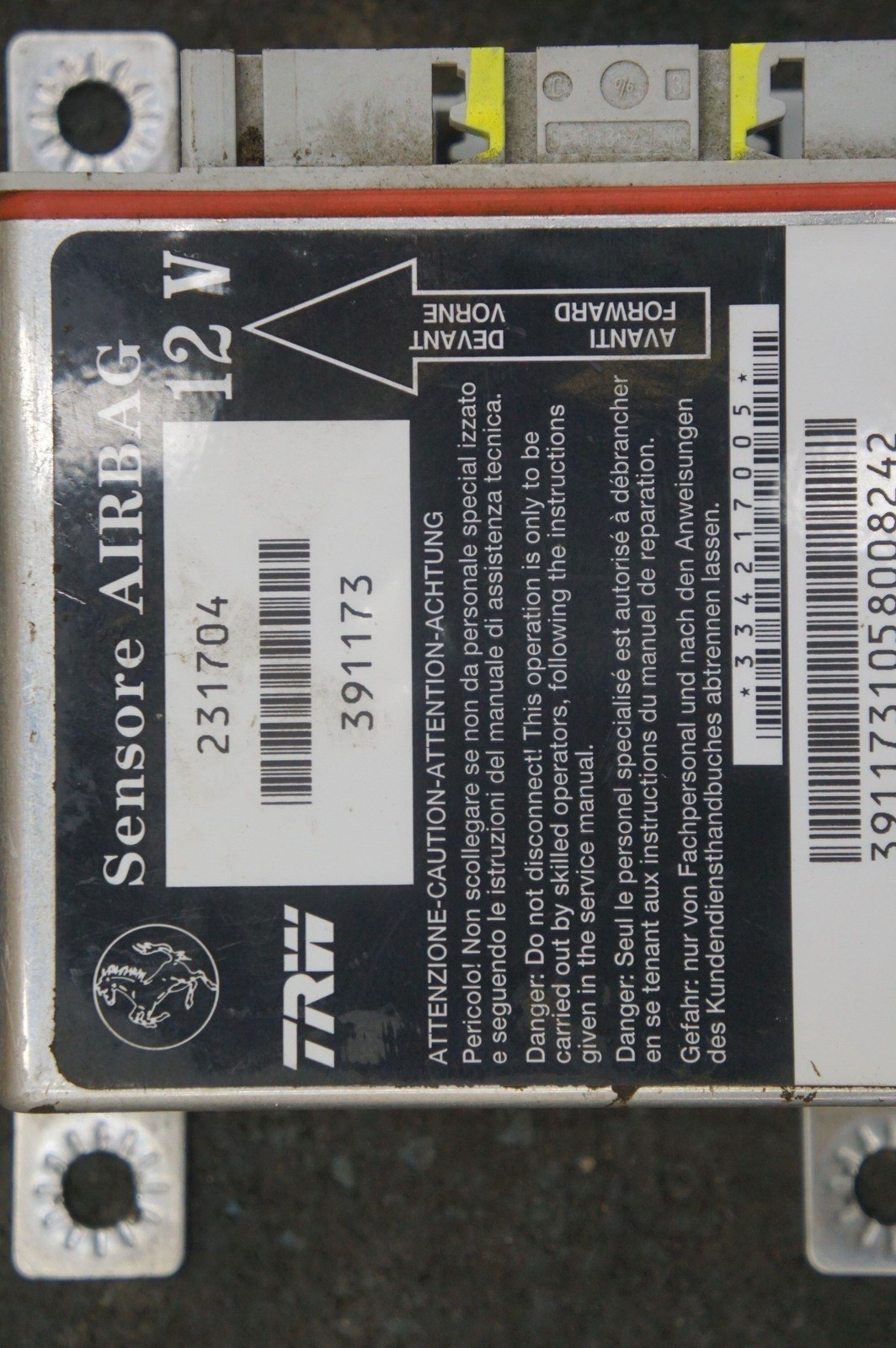 Restraint System Control Module ECU ECM 231704 OEM Ferrari 430 Coupe Spider