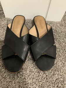 the ruthie crisscross mule in leather