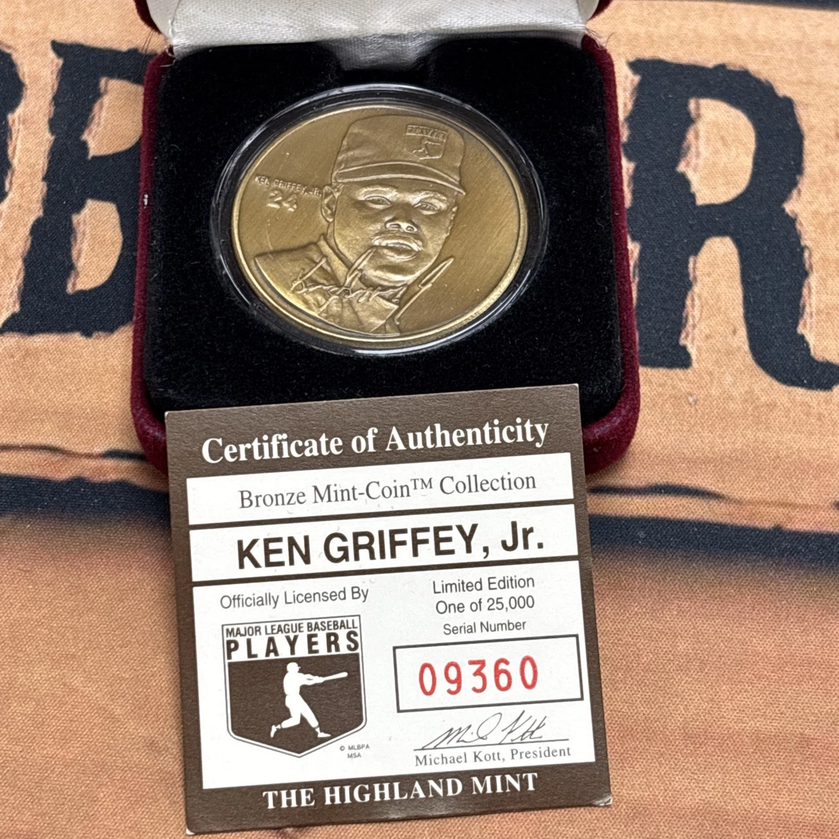 Seattle Mariners Baseball Ken Griffey, Jr. Vintage Sports Coins