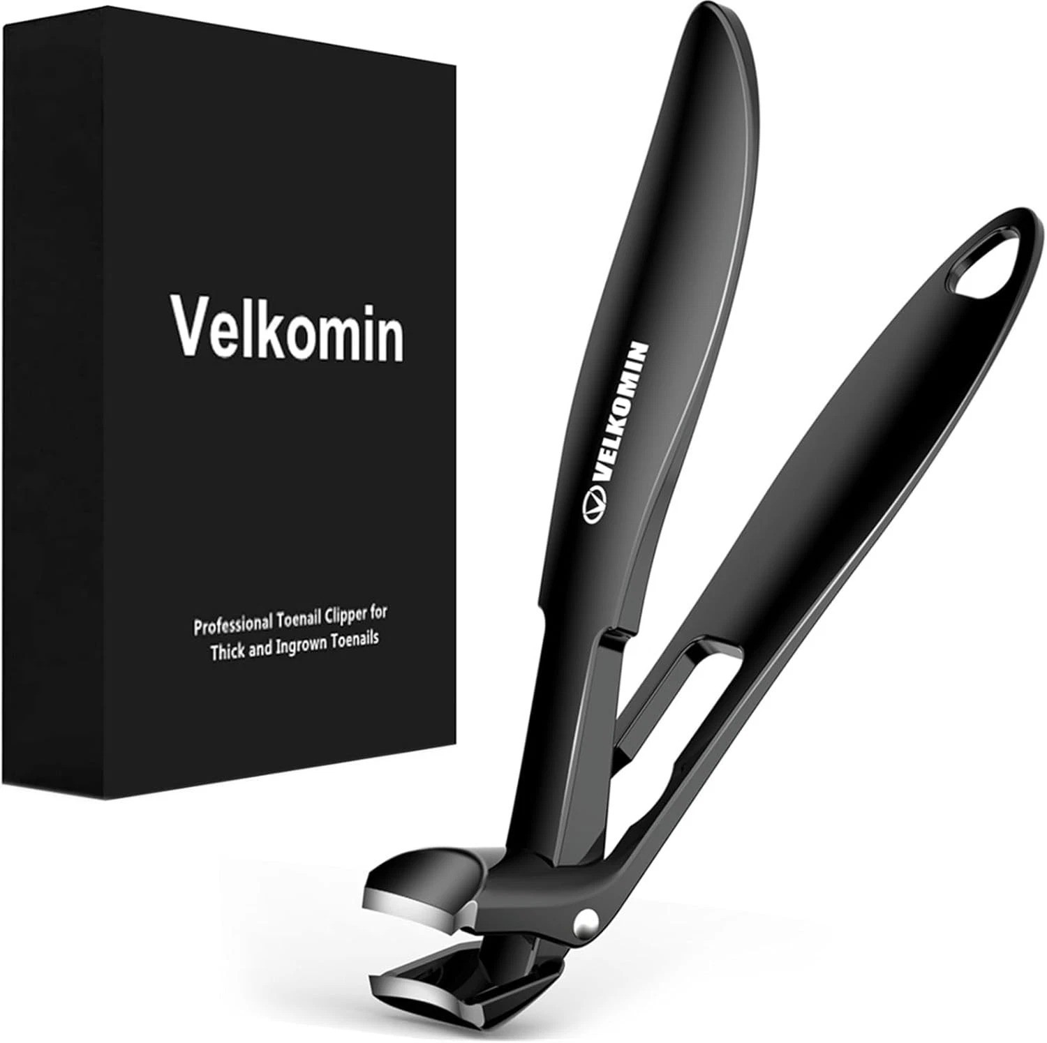 Long Handle Toe Nail Clippers for Seniors Angled Head Wide Jaw Ultra-Sharp