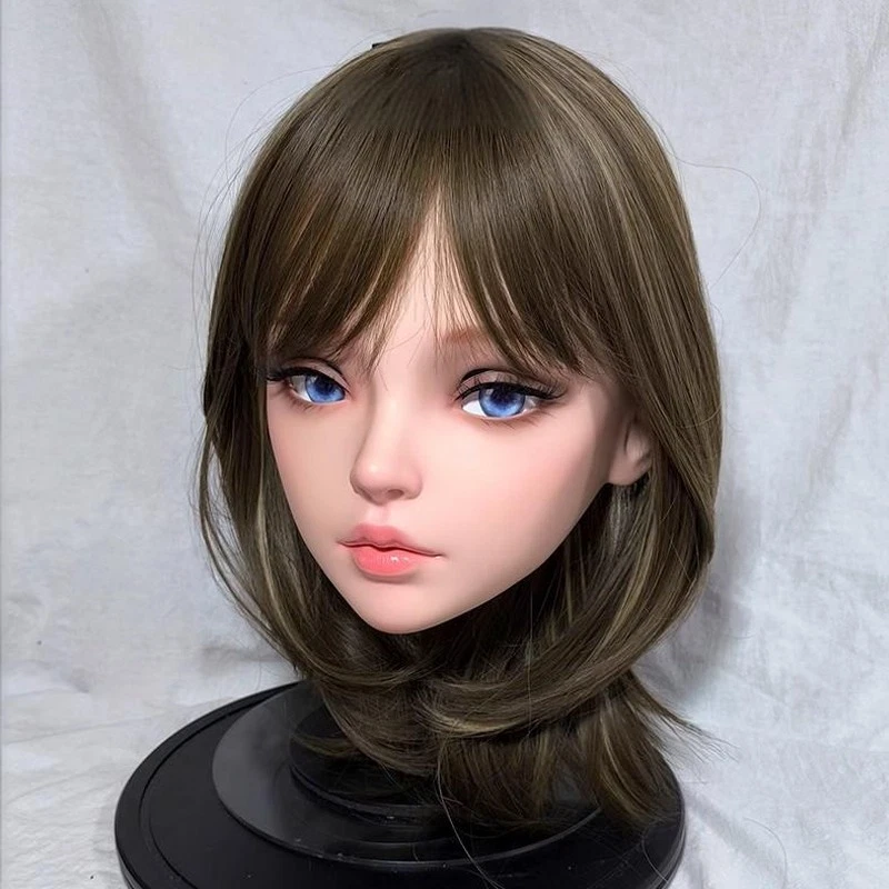 Kigurumi Cosplay Animated Mask Female Crossdresser Head Shell Charming face - Image 4 of 4