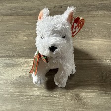 Ty Beanie Babies Kirby the West Highland Terrier Plush 2001 6" NEW WITH TAGS