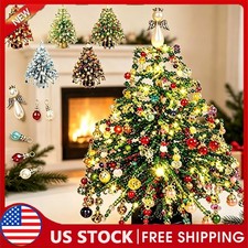 DIY Beaded Christmas Tree Craft Kit with LED Lights Tabletop Ornament Decor