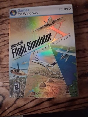 Microsoft Flight Simulator X Deluxe Edition (PC Windows, 2006) Complete w/ Key