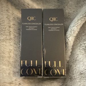 QIC Flawless Concealer Porcelain Liquid Full Coverage Cruelty-Free 5ml 2pc