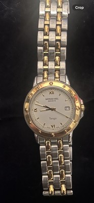 raymond weil men's Gold  tango quartz watch