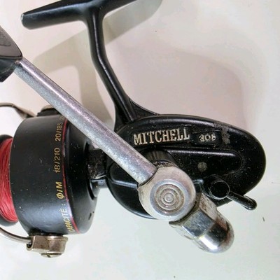 Vintage 1980s Mitchell 308 Spinning Fishing Reel / Made in Taiwan