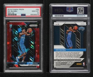 2018-19 Panini Prizm Red Ice Prizm Mo Bamba #99 PSA 10 GEM MT Rookie RC