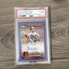 2024 Topps Chrome - RC Auto Purple #RA-JWE Jordan Westburg /250 Oriole PSA 9