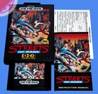 TESTED Sega GENESIS Cartridge STREETS OF RAGE 1 Completed with NEW Box & Manual