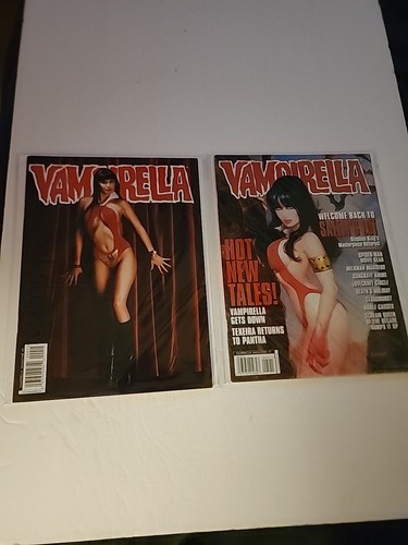 Lot #3 Of Vampirella Magazines Includes 2 Magazines As Seen In Photos 🔥 Art