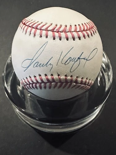 Sandy Koufax Signed Auto NL Vintage Baseball Dodger HOF COA Included