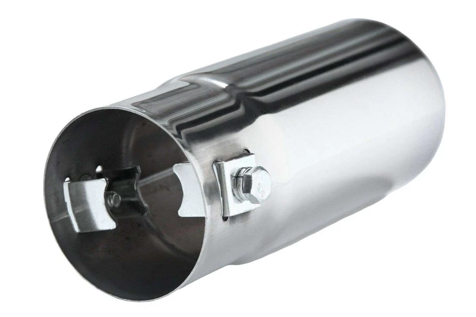 EDELSTAHL Chrom Auspuffblende Endrohr Rund Gerade 150 x 63 mm UNIVERSAL - Bild 3 von 4