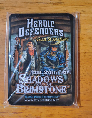Shadows of Brimstone Heroic Defenders Card Supplement Pack