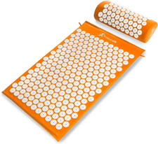 Acupressure Mat and Pillow Set for Back/Neck Pain Relief and Muscle Relaxation,
