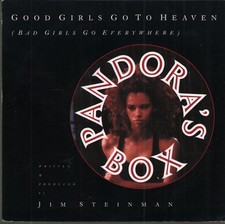 Pandora's Box (Us) Good Girls Go To Heaven 7" vinyl UK Virgin 1990 7" in pic