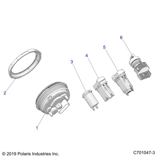 Polaris Sealed Headlight Piston, Genuine OEM Part 4012909, Qty 1 - Picture 2 of 2
