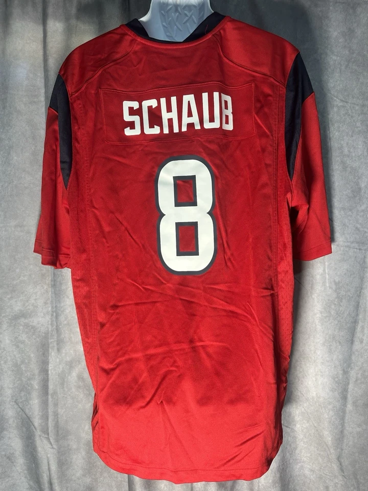 Camiseta de fútbol americano Nike Houston Texans Schaub #8 NFL roja XL Foto 2 de 4