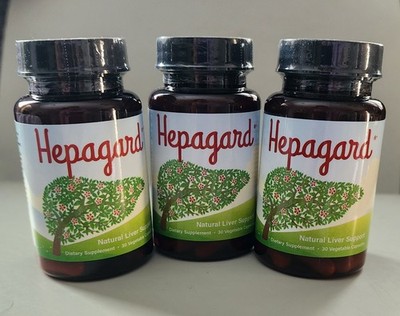 3 pack Hepagard Earth-derived Liver Support Dietary Vitamin 30 count