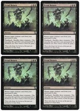 Dread Return x4 4x 2006 Time Spiral PLAYSET Black Unc Sorcery MTG SP - NM AZ1