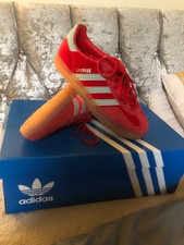 Adidas Gazelle Red Size 3 Womens Indoor Trainers New With Box