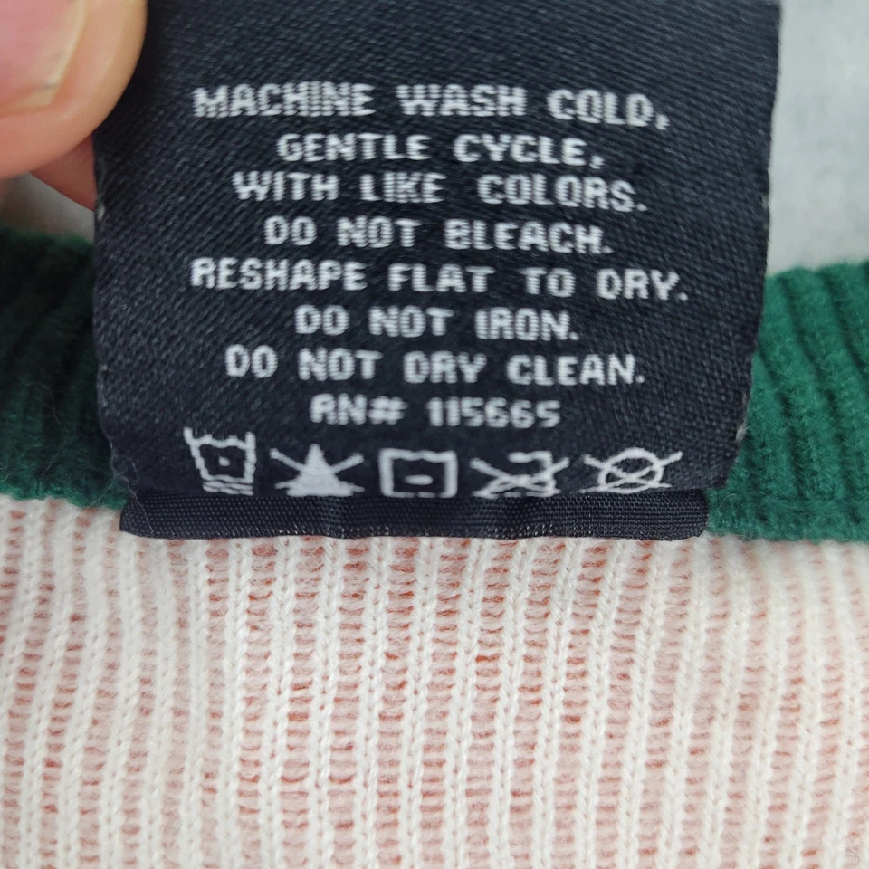 Suéter Dragon Ball Goku Anime Navidad Vacaciones Tejido Verde/Naranja Para Hombre’s M Foto 4 de 4