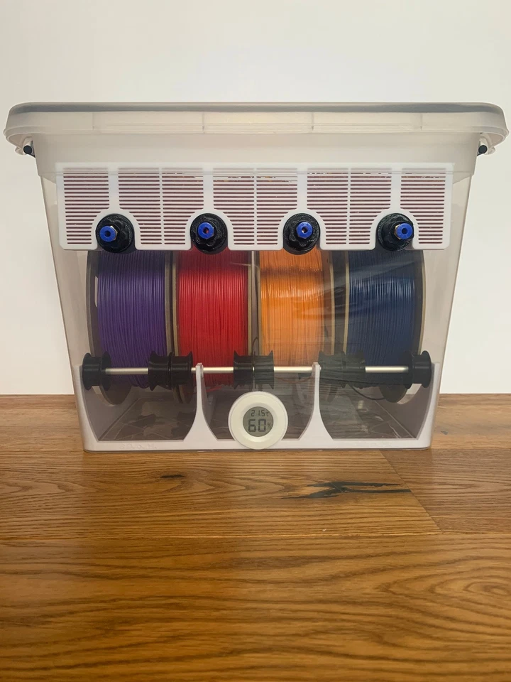 Filament Trockenbox für 3D Druck Filamente. Platz für 4 Rollen - Bild 2 von 4