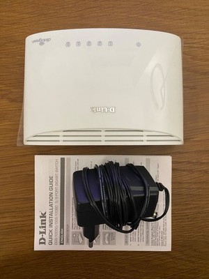 D-Link DGS-1005D EGS1005DE....H1E 5-Port Gigabit Ethernet Switch + AC Adapter