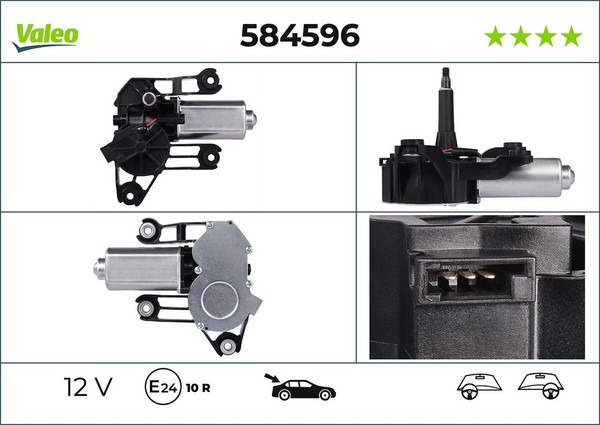 Wischermotor Hinten FüR Fiat Peugeot CitroËN Fiorino Kasten/GroßRaumlimousine-image