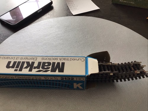 Märklin 2132 Gebogene Gleisstücke 3/4 10 Stück H0 OVP Ungebraucht 1:87 | Zustand: Neu
