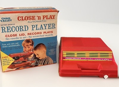 Vintage Chad Valley Record Player Close 'n Play Automatic Boxed 1960s