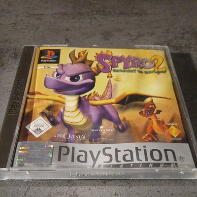 PS1 Sony Playstation 1 - Spyro 2: Gateway to Glimmer Platinum mit Anleitung 