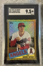 2020 Topps -1985 Chrome Baseball Shohei Ohtani #85C-2 Gold Refractor /50 POP 2