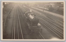 RAIL Passenger Steam Engine at Harrow RP Railway Postcard Unused
