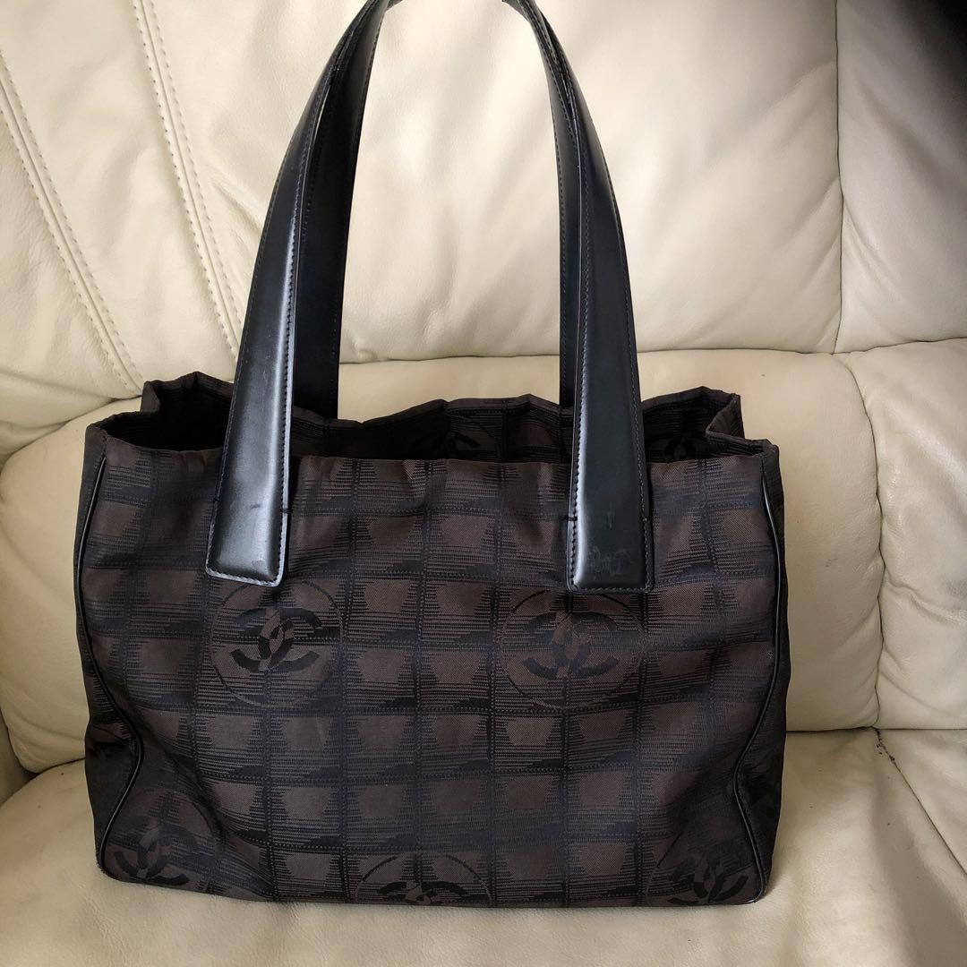 Chanel New Travel Line Tote Bag in Brown - Excellent Condition