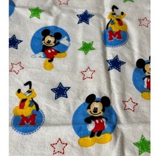 Disney Baby Mickey  Pluto 30x30" Receiving Security Blanket by Crown Crafts HTF